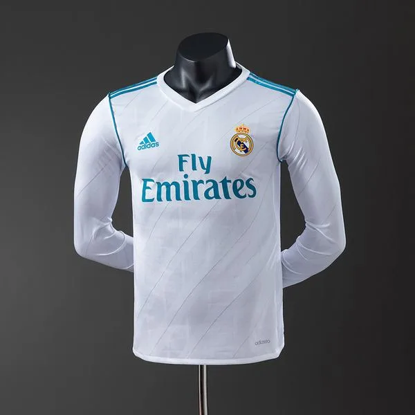 Camiseta de fútbol Real Madrid 2017/18 LOCAL MANGA LARGA VERSION JUGADOR
